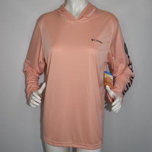 Columbia New Unisex Light Coral Long Sleeve Hoodie